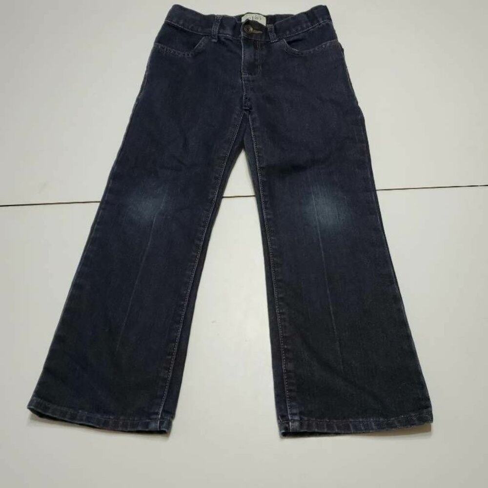 Childrens Est. 1989 Place Boys Bootcut Jeans Blue Flat Front Pockets Denim 6